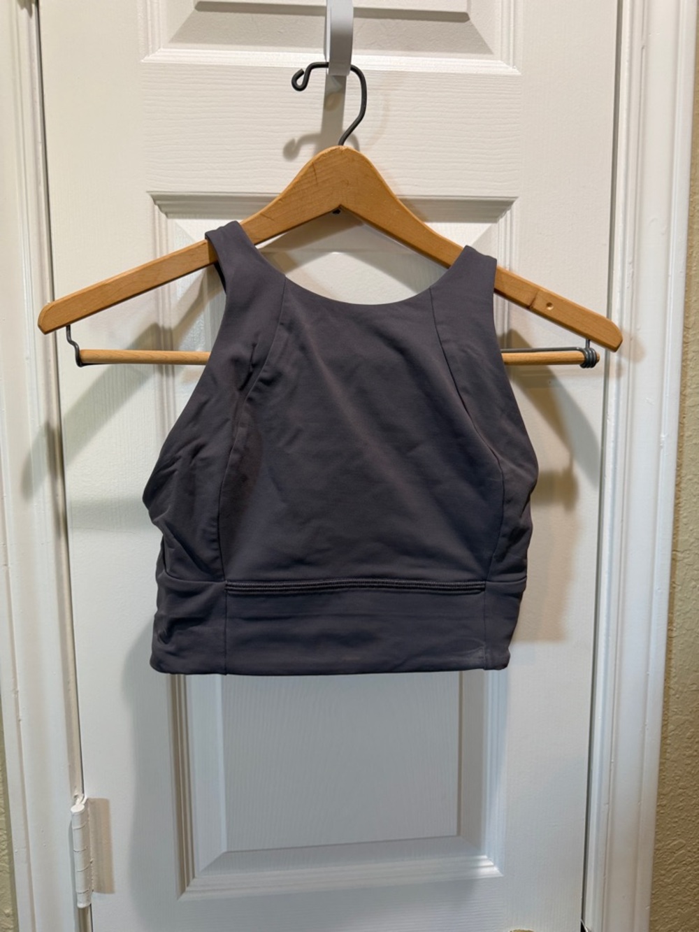 lululemon athletica High-Neck Crop Tank - Charcoal Gray
